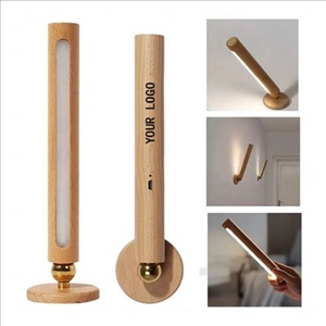 Rotatable Wooden Magnetic Detachable LED Wall Light